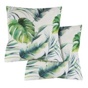 Pair of Botanical Leaf Scatter Cushions (Outer Ctn Qty: 18)