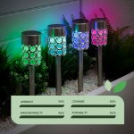 Pack of 4 Solar Crystal Stake Lights (Outer Ctn Qty: 12)