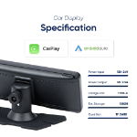 7" FreePlay Car Display Unit with Rear Camera 