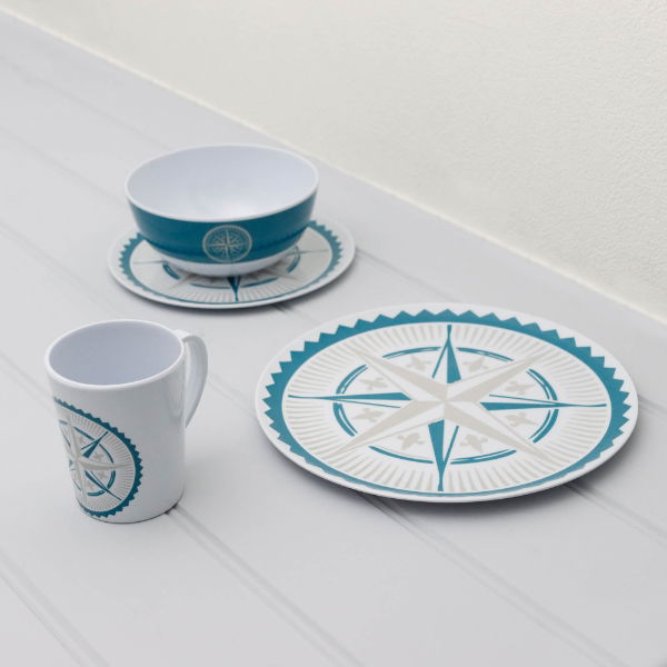 16-Piece Melamine Set - Nautica 