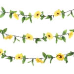 2m Solar Sunflower Outdoor Garland String Lights (25 LED) (Outer Ctn Qty: 12)