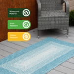 Jute-Style Indoor & Outdoor Rug - Ocean Blue - 80cm x 150cm (Outer Ctn Qty: 9)