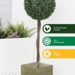 Solar Single Bay Ball Tree In Pot (Outer Ctn Qty: 1)