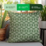 Outdoor Pair Of Scatter Cushions - Green Cube (Outer Ctn Qty: 18)