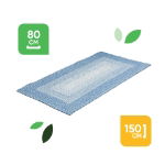 Jute-Style Indoor & Outdoor Rug - Ocean Blue - 80cm x 150cm (Outer Ctn Qty: 9)