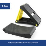 Pair of Folding Wheel Chocks with Spikes (Outer Ctn Qty: 24)