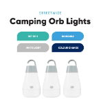 Colour Changing LED Camping Orb Light Set