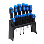 18-piece Chrome Vanadium Steel Screwdriver Set With Stand (Box Qty: 10)