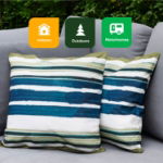 Pair of Painted Stripe Scatter Cushions (Outer Ctn Qty: 18)