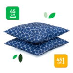 Outdoor Pair Of Scatter Cushions - Blue Cube (Outer Ctn Qty: 18)