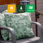 Outdoor Pair Of Floral Scatter Cushions (Outer Ctn Qty: 18)