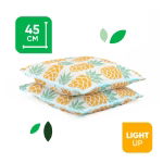 Outdoor Pair Of Light Up Pineapple Scatter Cushions (Outer Ctn Qty: 18)