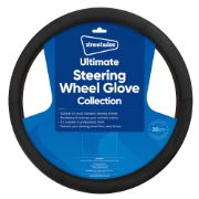 Ultimate Steering Wheel Glove - Black Leather Finish (Box Qty: 12)