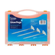 20 Pcs Heavy Duty Glow Tent Pegs 7x200mm