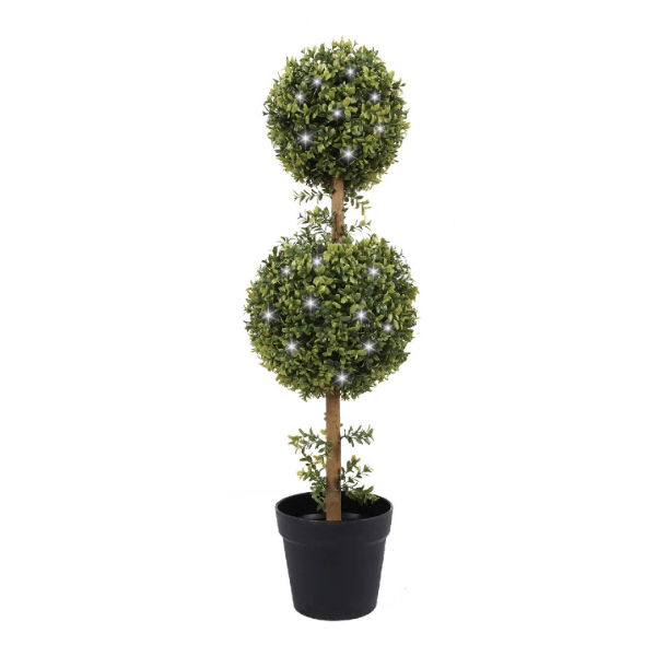 Solar Double Bay Ball Tree In Pot (Outer Ctn Qty: 1)