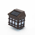 Lantern-Style Solar Fence Lights (Pack of 2)