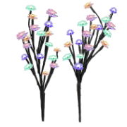 Set of 2 Solar Flower Tree Stake Lights (Outer Ctn Qty:24)