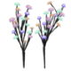 Set of 2 Solar Flower Tree Stake Lights (Outer Ctn Qty:24)
