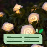 2m Solar Rose Flower LED String Lights (20 Piece)