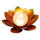 Solar Metal Lotus With Crackle Ball Light (Outer Ctn Qty: 6)