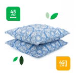 Outdoor Pair Of Scatter Cushions - Jacquard Blue (Outer Ctn Qty: 18)