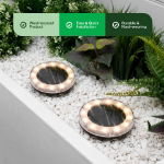 Solar Deck Lights (Pack of 2) (White)