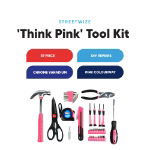 39-piece 'Think Pink' Tool Kit (Outer Ctn Qty: 10)