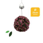 Pair of Solar 25cm Flower Bay Balls (Box Qty: 1)