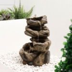 Solar Water Feature - Rock Stack Water Fountain