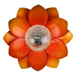 Solar Metal Lotus With Crackle Ball Light (Outer Ctn Qty: 6)