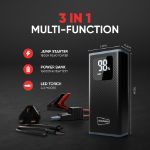 200 Amp (1800 Amp Peak) Emergency Jump Starter & 16000mAh Portable Power Bank (Petrol 2500cc/Diesel 2000cc) 